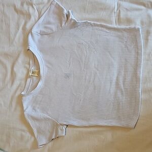 🩴 White Cropped Tshirt Size M